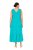 Ulla Popken 839135 Ärmelloses Maxikleid Türkis - Maxikleider - Maxikleider in großen Größen