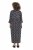 Ulla Popken 839518 Kleid mit Animal-Print und 3/4-Ärmeln Anthrazit - Maxikleider - Maxikleider in großen Größen