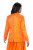 Ulla Popken 839607 Bedruckter Satinblazer Hellorange - Blazer - Blazer in großen Größen für Damen