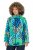 Ulla Popken 840024 Regenjacke mit Animal-Print Mintgrün - Regenkleidung - 