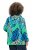 Ulla Popken 840024 Regenjacke mit Animal-Print Mintgrün - Regenkleidung - 