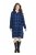 Ulla Popken 840929 Kariertes Kleid Dunkelblau - Midikleider - Midikleider für Damen in großen Größen