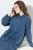 Ulla Popken 840972 Sweatkleid mit Volants Indigo - Sweatkleider - 