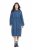 Ulla Popken 840972 Sweatkleid mit Volants Indigo - Sweatkleider - 