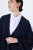 Ulla Popken 841117 Oversize-Strickponcho mit Strasssteinen Dunkelblau - Ponchos & Capes - 