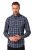 JP1880 Checked Shirt Long Sleeve Kent Collar Anthracite - Herrenhemden - Herrenhemden in großen Größen