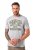 JP1880 T-shirt Short Sleeve Chest Print Grey Melange - Herren-T-shirts - Herren-T-Shirts in großen Größen