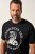 JP1880 T-Shirt Chest Print Bone Force Black - Herren-T-shirts - Herren-T-Shirts in großen Größen