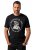 JP1880 T-Shirt Chest Print Bone Force Black - Herren-T-shirts - Herren-T-Shirts in großen Größen