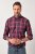 JP1880 Checked Shirt Long Sleeve Red - Herrenhemden - Herrenhemden in großen Größen