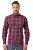 JP1880 Checked Shirt Long Sleeve Red - Herrenhemden - Herrenhemden in großen Größen