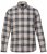 JP1880 Checked Flannel Shirt Long Sleeve Dark Dusty Pink - Herrenhemden - Herrenhemden in großen Größen