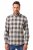 JP1880 Checked Flannel Shirt Long Sleeve Dark Dusty Pink - Herrenhemden - Herrenhemden in großen Größen