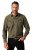 JP1880 Denim Shirt Long Sleeve Olive Green - Herrenhemden - Herrenhemden in großen Größen
