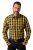 JP1880 Checked Shirt Long Sleeve Kent Collar Curry - Herrenhemden - Herrenhemden in großen Größen