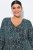 Ulla Popken 841839 Jerseykleid mit Animal-Print und 3/4-Ärmeln Dunkelgrün - Midikleider - Midikleider für Damen in großen Größen