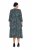 Ulla Popken 841839 Jerseykleid mit Animal-Print und 3/4-Ärmeln Dunkelgrün - Midikleider - Midikleider für Damen in großen Größen