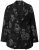 Ulla Popken 841901 Gemusterter Blazer Schwarz - Blazer - Blazer in großen Größen für Damen