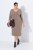 Ulla Popken 841952 Sweatkleid mit V-Ausschnitt Hellbraun - Kleider - Kleider für alle Größen