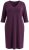 Ulla Popken 841952 Sweatkleid mit 3/4-Ärmeln Pflaume - Midikleider - Midikleider für Damen in großen Größen