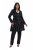 Ulla Popken 842028 Schößchenblazer mit Falten Schwarz - Blazer - Blazer in großen Größen für Damen
