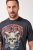 JP1880 T-Shirt Driven By The Devil Black - Herren-T-shirts - Herren-T-Shirts in großen Größen
