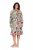 Ulla Popken 842471 Kleid in A-Linie mit 3/4-Ärmeln Champagner - Kleider - Kleider für alle Größen