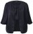Ulla Popken 842712 Kurzer Blazer zum Binden mit Volantärmeln Schwarz - Blazer - Blazer in großen Größen für Damen