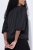 Ulla Popken 842712 Kurzer Blazer zum Binden mit Volantärmeln Schwarz - Blazer - Blazer in großen Größen für Damen