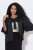 Ulla Popken 842712 Kurzer Blazer zum Binden mit Volantärmeln Schwarz - Blazer - Blazer in großen Größen für Damen