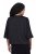 Ulla Popken 842712 Kurzer Blazer zum Binden mit Volantärmeln Schwarz - Blazer - Blazer in großen Größen für Damen