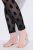 Ulla Popken 842886 Gemusterte Strumpfleggings Schwarz - Strumpfhosen & Socken - 
