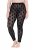 Ulla Popken 842886 Gemusterte Strumpfleggings Schwarz - Strumpfhosen & Socken - 
