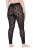 Ulla Popken 842886 Gemusterte Strumpfleggings Schwarz - Strumpfhosen & Socken - 