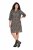 Ulla Popken 842936 Gestreiftes Kleid mit 3/4-Ärmeln Dunkelblau - Abendkleider - Abendkleider in großen Größen