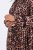 Ulla Popken 842979 Kleid mit Animal-Print Braun - Midikleider - Midikleider für Damen in großen Größen