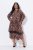 Ulla Popken 842979 Kleid mit Animal-Print Braun - Midikleider - Midikleider für Damen in großen Größen