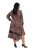 Ulla Popken 842979 Kleid mit Animal-Print Braun - Midikleider - Midikleider für Damen in großen Größen