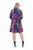 Ulla Popken 843180 Geblümtes Jerseykleid Petrol - Kleider - Kleider für alle Größen