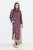 Ulla Popken 843358 Gemustertes Sweatkleid Pflaume - Sweatkleider - 