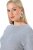 Ulla Popken 843999 Kleid mit 3/4-Ärmeln Grau meliert - Kleider - Kleider für alle Größen