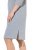 Ulla Popken 843999 Kleid mit 3/4-Ärmeln Grau meliert - Kleider - Kleider für alle Größen