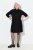 Ulla Popken 844233 Langärmliges Strickkleid Schwarz - Strickkleider - 