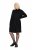 Ulla Popken 844233 Langärmliges Strickkleid Schwarz - Strickkleider - 