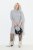 Ulla Popken 844233 Langärmliges Strickkleid mit Rollkragen Grau meliert - Strickkleider - 