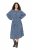 Ulla Popken 844594 Geblümtes Midikleid Dunkelblau - Midikleider - Midikleider für Damen in großen Größen