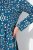 Ulla Popken 844722 Gemustertes Sweatkleid Petrol - Sweatkleider - 