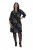 Ulla Popken 844739 Kleid mit 3/4-Ärmeln Schwarz - Midikleider - Midikleider für Damen in großen Größen