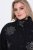 Ulla Popken 844839 Kurze Jacke mit Schneeflocken-Stickerei Dunkelblau - Jacken - Damenjacken in großen Größen