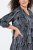 Ulla Popken 844945 Gemustertes Jerseykleid Schwarz - Jerseykleider - 